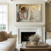 Obrazy anjelov Zlatý pokoj | 100% originál domaľovaný akrylom